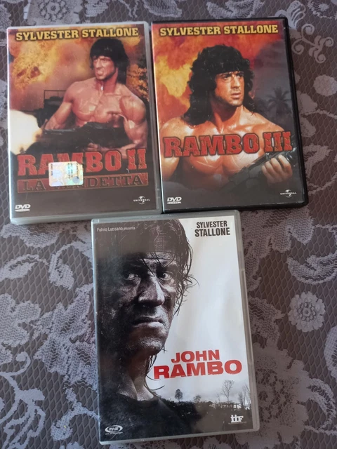 DVD- JOHN RAMBO Ii Iii-Trilogia-Sylvester Stallone EUR 18,00 - PicClick IT