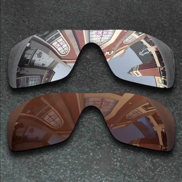 Silver&Brown Polarized Replacement Lenses For-Oakley StraightBack Anti-scratch