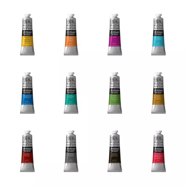 Winsor & Newton Artisan Water Mixable Oil Paint 37ml Tubes 40 Colours Available