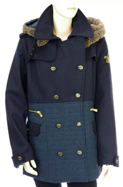 MANTEAU CABAN OFFICIER GAASTRA GOLETTA veste femme navy bleu marine taille L EUR 199 95 PicClick FR