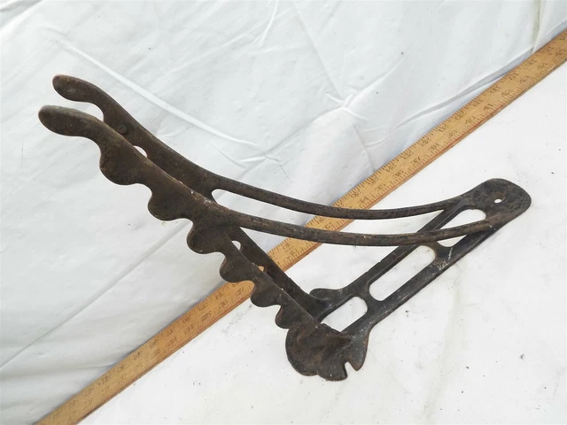 Antique Cast Iron Handled Tool Wall Rack Holder General Store Display Barn Hook