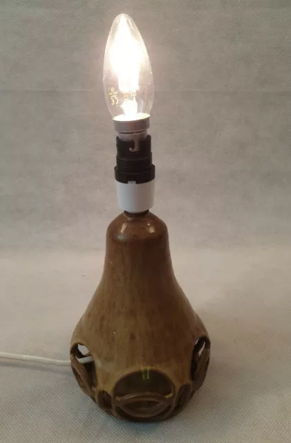 Vintage Handmade Studio Pottery Lamp by Brian Smith Weybridge Surrey 1970s