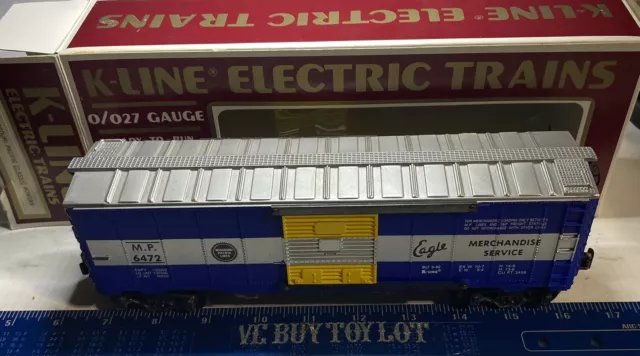 K-Line O/027 Gauge Missouri Pacific Lines K- 6472 Eagle Merchandise SRV OB Blue