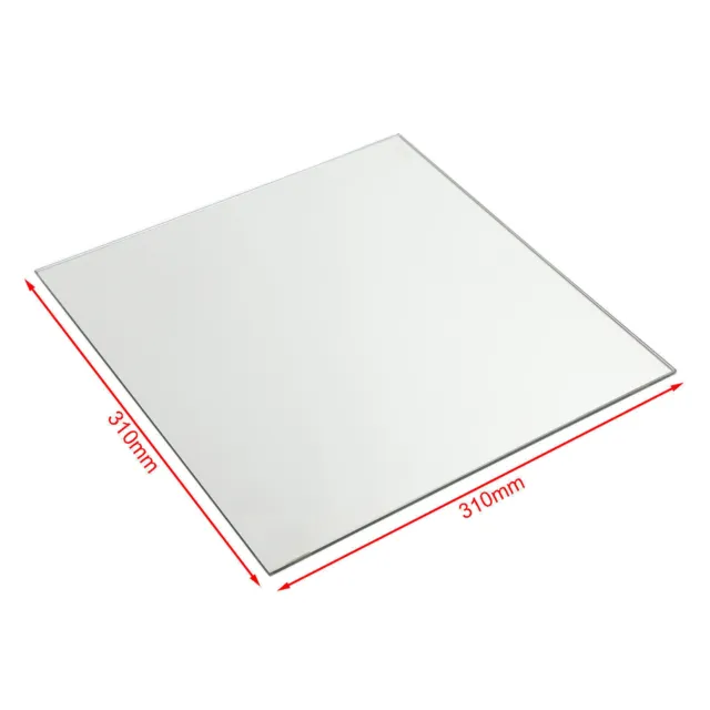 310x310x4mm Glass Build Plate Polished Edges for CR-10 CR-10S S3 CR-X 2