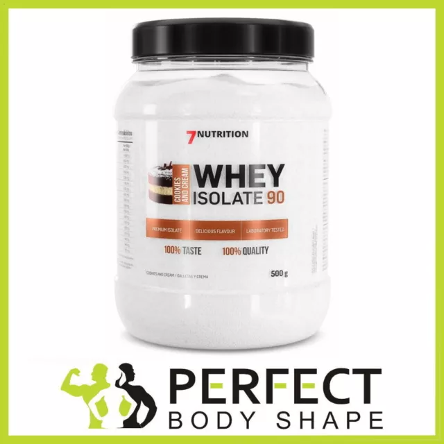7Nutrition Whey Isolate 90 500G High Protein Low Calories Lactose & Gluten Free