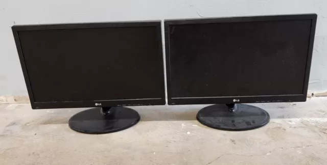 LG 19"  LED PC Monitor- Used - Model-19M38D-BB WITHOUT POWER CORD