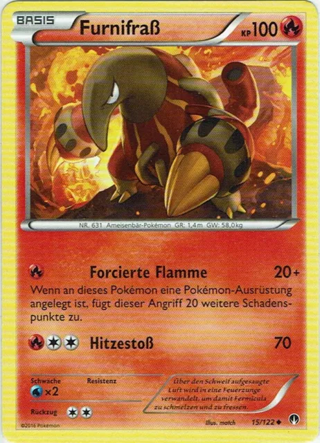 Pokemon Trading Card Jeu XY Fièvre de Turbo Numéro 15/122 Furnifraß Allemand