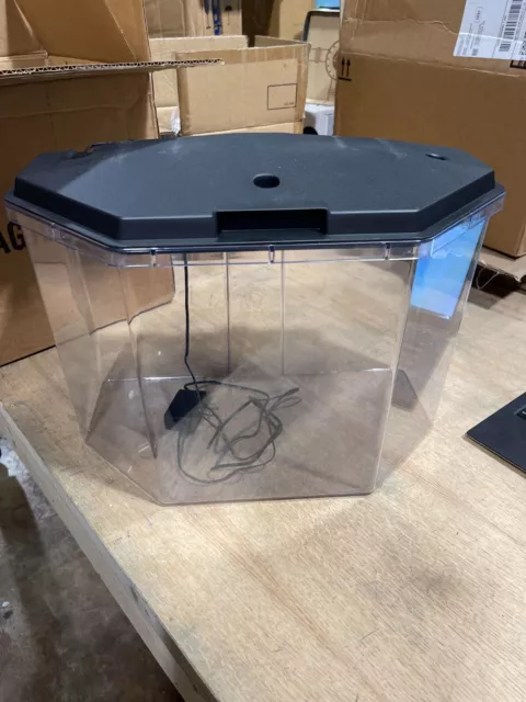 Plastic Small Aquarium with RGB LED Light
