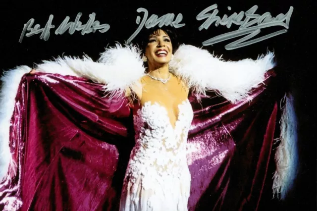 Dame Shirley Bassey Hand Signed 6x4 Photo Goldfinger James Bond Autograph + COA