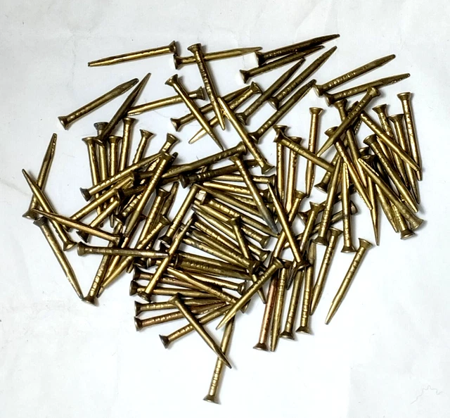 Shoe nails USSR Brass Soviet nails Lot 100 USSR nails