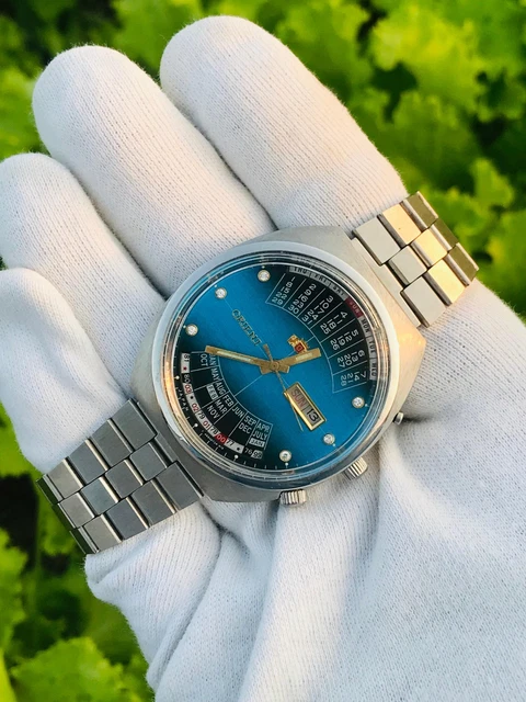 Watch Orient College Perpetual Multi Year Calendar Automatic Vintage Japan - Foto 9