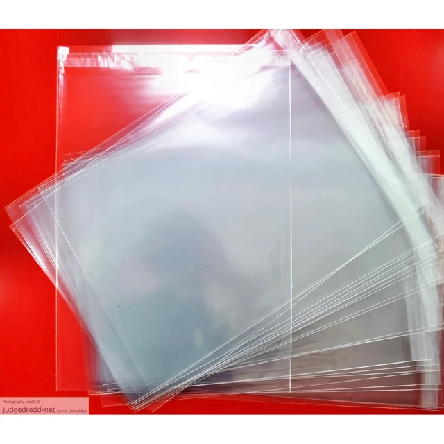 WIZARD COMIC NEW Comic Bags ONLY (for A4) Reseal/Tape Seal AcidFree