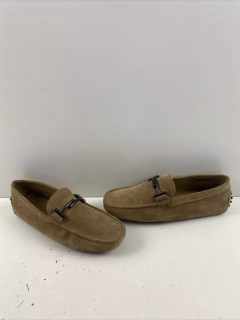 TOD’s Beige Suede Leather Horsebit Moccasin Driving Loafers Men’s Size 6