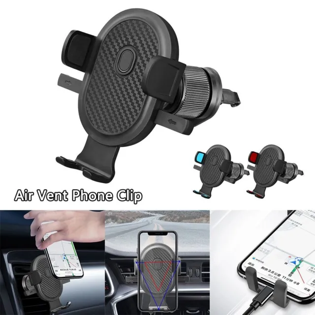 Holder Vehicle-Mounted Bracket Fast Charging Mount Cradle Air Vent Phone Clip