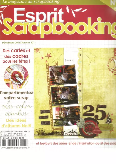 Esprit Scrapbooking N°18 Des Cartes Et Des Cadres Pour Les Fetes / Album Noel