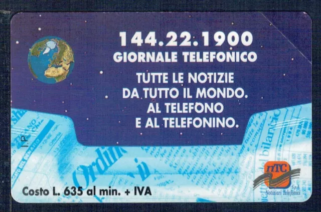 GIAN - Scheda telefonica  PRP Golden 208  "GIORNALE TELEFONICO"   Nuova Perfetta