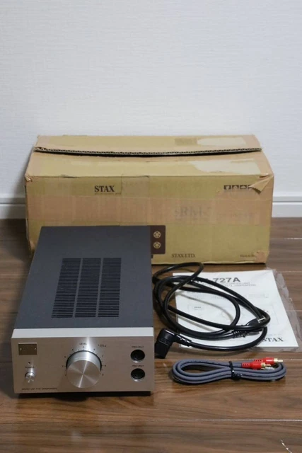 STAX SRM-727A Headphone Amplifier Tested Working with Box Very Good Condition
