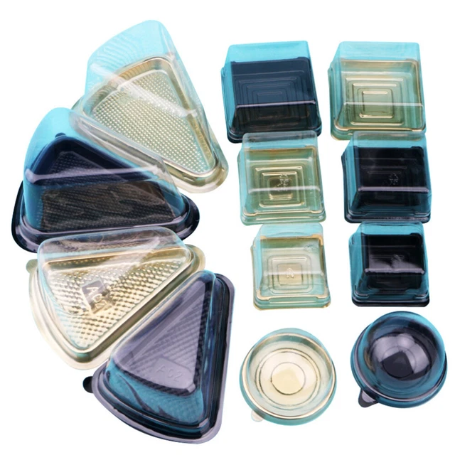 Scatola per cupcakes in plastica scatole vassoio per torte lunari