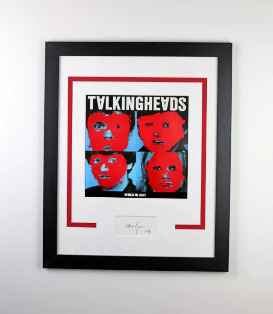 David Byrne "Talking Heads" SIGNED 'Remain in Light' Framed 16x20 Display ACOA