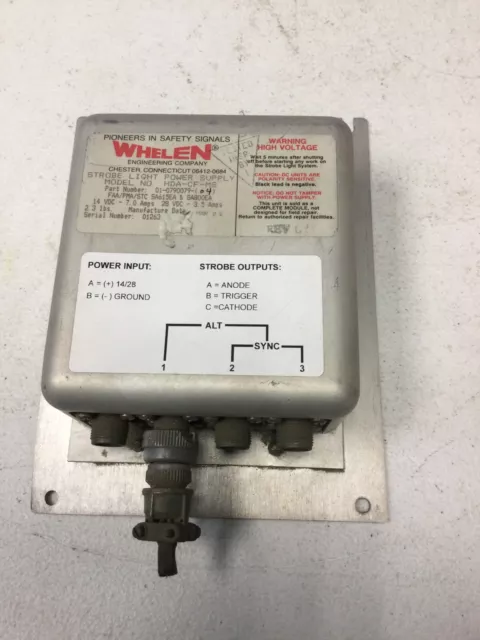 Whelen Strobe Light Power Supply 01-0790079-04