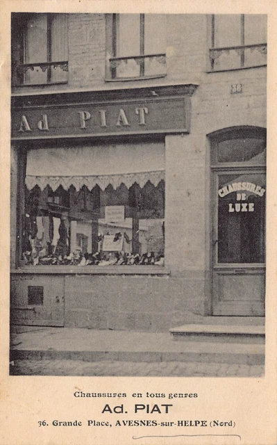 CPA Dept 59 North - Avesnes sur Help AD Piat Shoe Store of all kinds