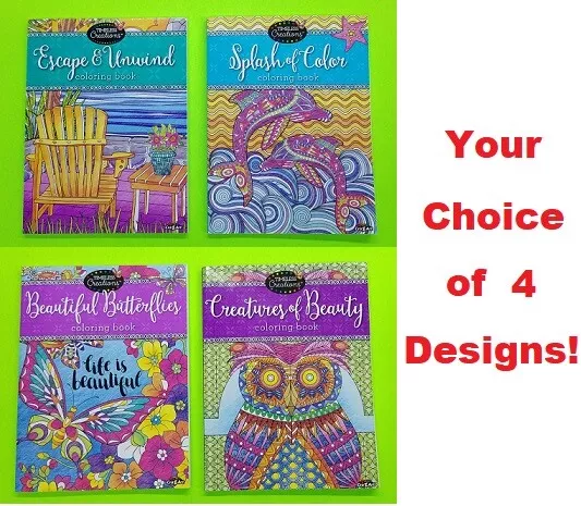 Cra-Z-Art Timeless Creations Creatures of Beauty Coloring Book