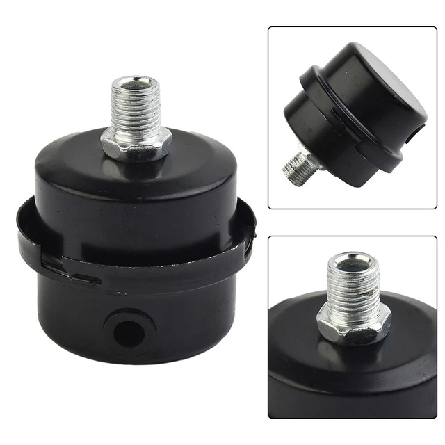 Filtre compresseur d'air 16 mm accessoires 12,5 mm silencieux noir pratique