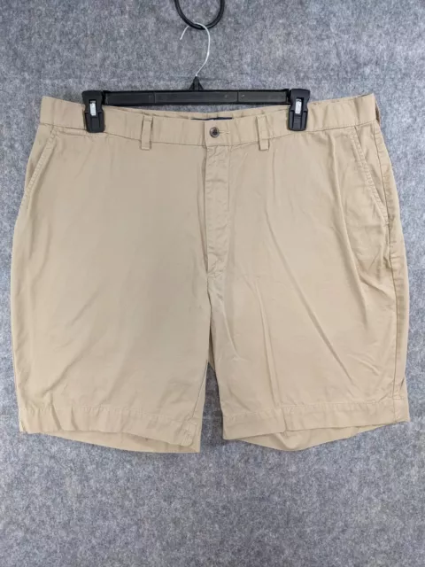 Polo Ralph Lauren Shorts Mens 42 X 9.5 Beige Chino Cotton Prospect Flat Front