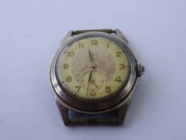 Boîtier De Montre Vintage Mécanique Dilecta Art Déco Plaqué Or Suisse - Occasion, Pour Collection Ou Restauration