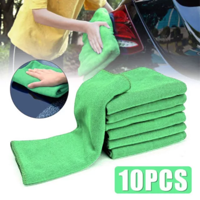 Premium Quality Microfiber For Cleaning Clothes for Car Care 10PCS Bundle