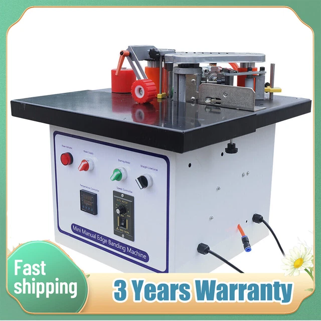 1200W Edge Bander Machine Double Side Gluing Wood Banding Machine Portable 110V