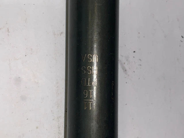 Precision Twist Drill Bit, 11/16" Dia., 2 Flute, 6" Flute, 2" Shank, 8" Oal
