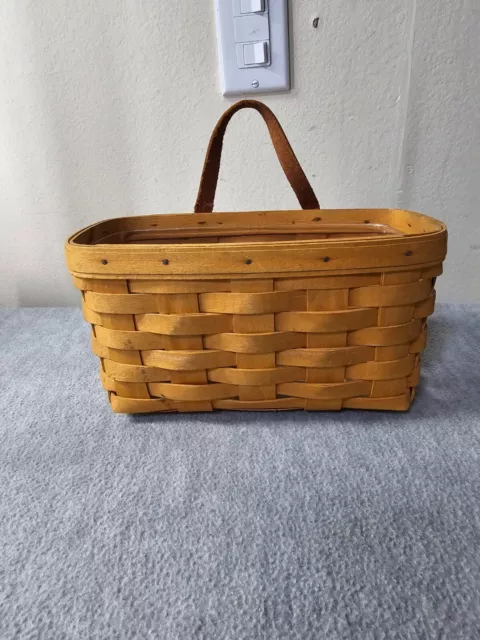 Longaberger 8" Basket Handwoven Dresden Ohio