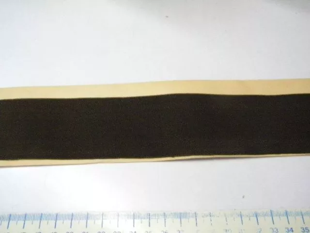 3m mercerie vintage ruban galon rayonne marron 9cm couverture t41ref28