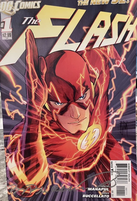 🔥🔥 SIGNED by Brian Buccellato - The Flash Vol. 4 #1 Nov. 2011  FREE SHIPPING