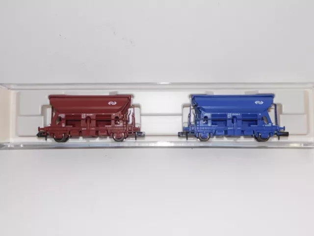 2 x Selbstentladewagen aus Set Fleischmann 851001 Spur N