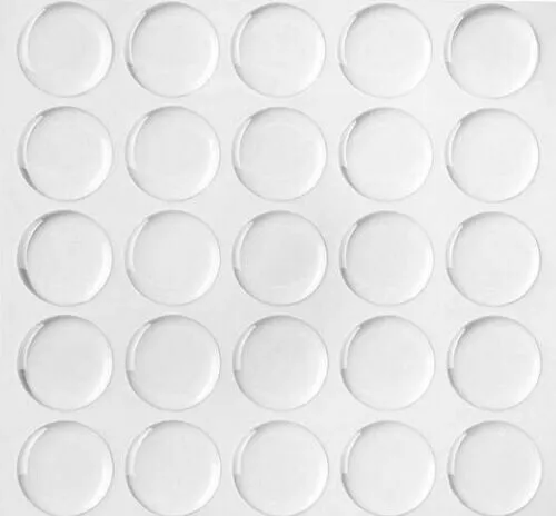 500pcs Clear Epoxy Stickers 1" Dome Bottle Cap Round Adhesive Inch 25mm