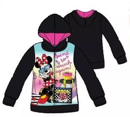 Disney Minnie Mouse Kinder Mädchen Fleecejacke Sweatjacke Kapuzenjacke Gr. 128 2