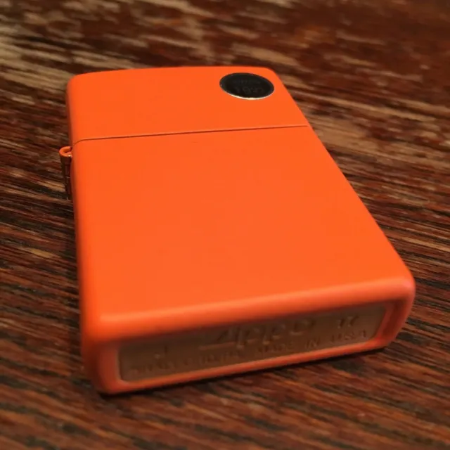 Genuine Zippo classic orange matte windproof Lighter CASE ONLY No Insert/Box