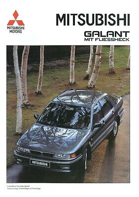 Mitsubishi Galant Fliessheck Prospekt 1992 9/92 D brochure catalogue prospectus 