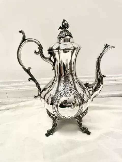 Reed and Barton 1795 Winthrop Pumpkin Top Coffee Pot Teapot
