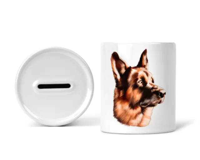 Sparschwein Spardose Sparbüchse Schäferhund Hund Hundebesitzer Dog Geschenk