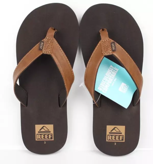 Reef Kids Twinpin Flip Flop Sandals Brown CJ2168