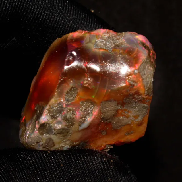109 CTS Big Opal Fire rough Natural Ethiopian opal rough opal Raw 35x28x26mm