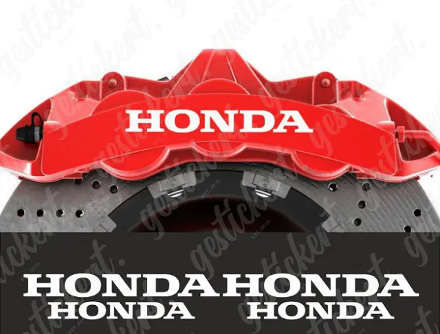 1 Set Bremssattel Aufkleber für Honda Sticker Decal Tuning Brake Civic JDM