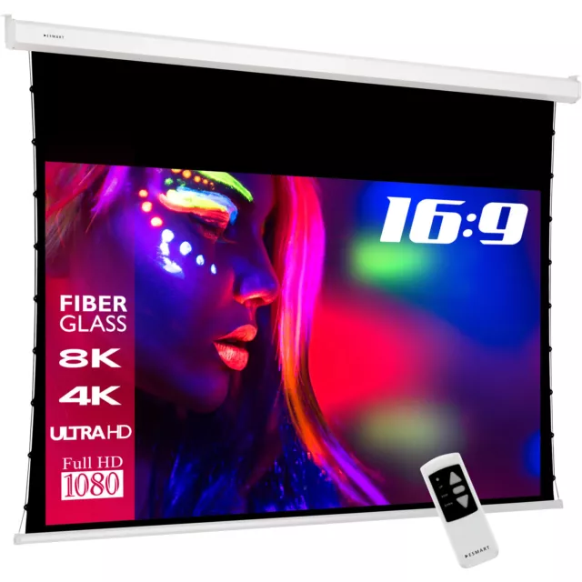 ESMART Pro TATENSO Tageslicht Tension Leinwand GRAU 295 x 165 cm (133") 16:9