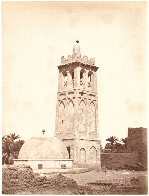 Tirage Albuminé Vintage Alger Pointe Pescade - Photo Ancienne 22x28 Cm Circa 1885