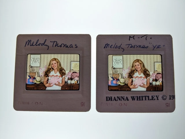 Dw5-434 Melody Thomas Lot (2) 35Mm Orig Slide Via Dianna Whitley