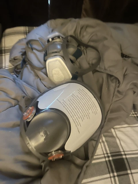 3M 6900 Full Face Reusable Respirator, Full Facepiece, Size: LARGE With Filters