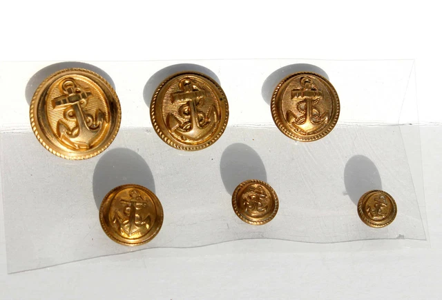 Lot 8 Boutons Anciens SNCF Marine Administration Artillerie Militaires